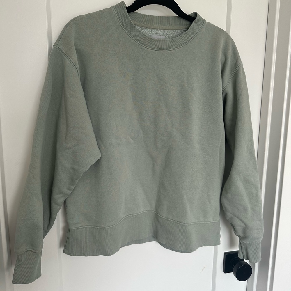TNA Fleece Sweatshirt Cozy Fleece Size 1 Sage Green